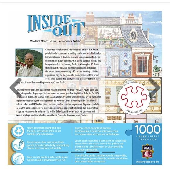 Jigsaw Puzzle Manor House 1000 Pieces - Picture 6 of 10